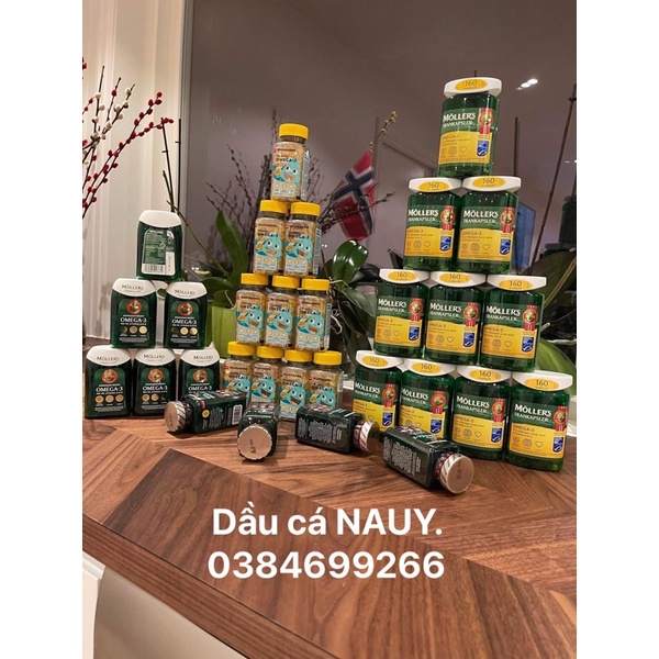 Dầu cá Moller's dạng viên nội địa Nauy lọ 112 viên