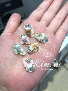 Set combo hoa bột ( 58 bông hoa tay + hoa chân )