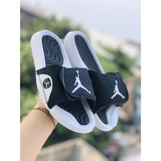 Dép JD j4 trắng logo trắng
