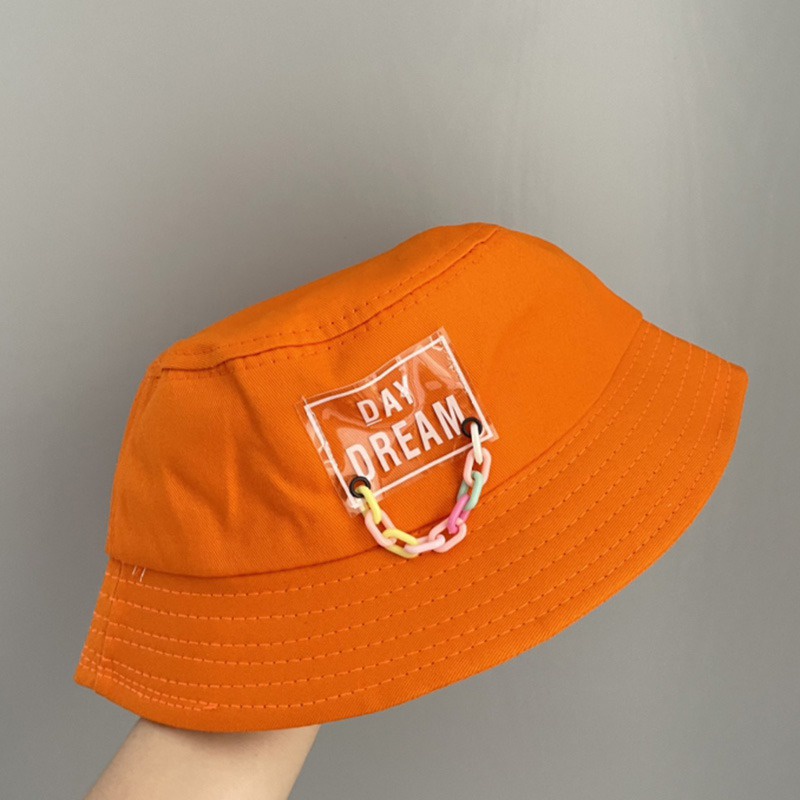 Mũ tai bèo phối dây xích thời trang phong cách hip hop cá tính dành cho bé