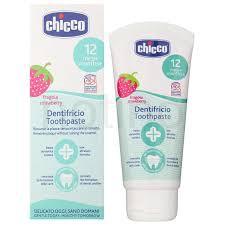 Kem Đánh Răng - Gel Giảm Sưng Lợi Chicco Toothpaste Banana+Aple, Strawberry 50ml & Gums Massage Gel Baby