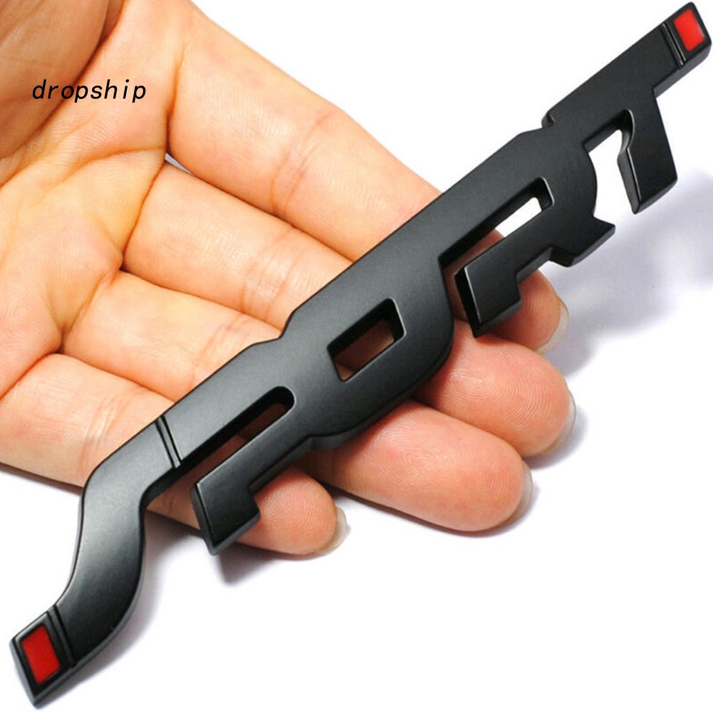 Miếng dán xe trang trí chữ SPORT hiệu ứng 3d