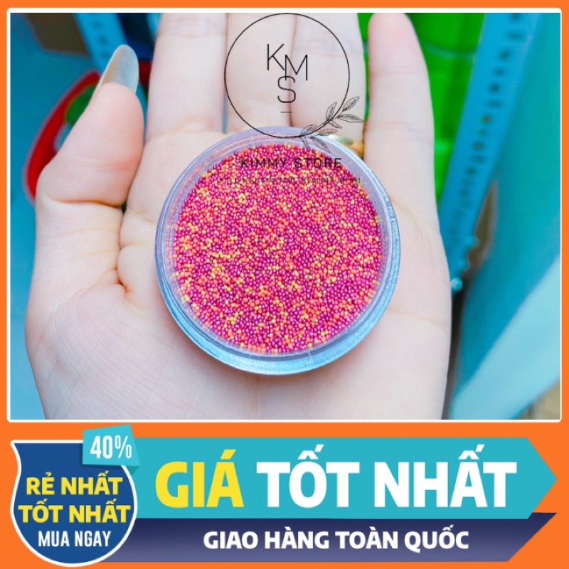 lẻ hủ 10g hạt rắc kem đủ màu