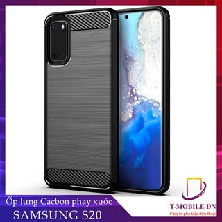 Ốp lưng Samsung S20 S20+ Plus S20 Ultra, 🔥FREESHIP🔥 Ốp Cacbon phay xước chống sốc chống vân tay