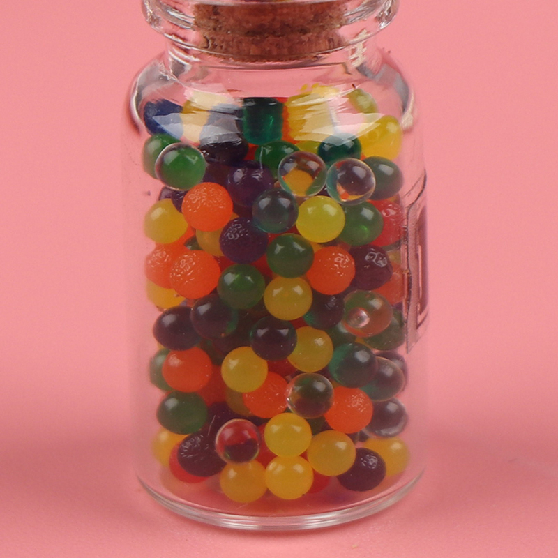 Bộ 10 Chai Đính Hạt Trang Trí Nhà Búp Bê