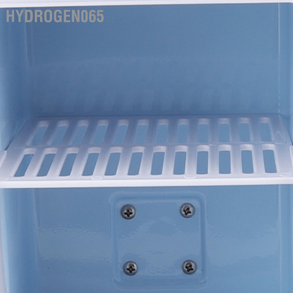 24.5x18x23CM Tủ lạnh ô tô 4 lít Bảo quản mỹ phẩm ABS bền có thể tháo rời Vách ngăn di động Mini tủ cho xe thực Hydrogen065