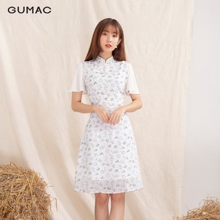 Đầm nữ cổ tàu tay loe DA10130 GUMAC