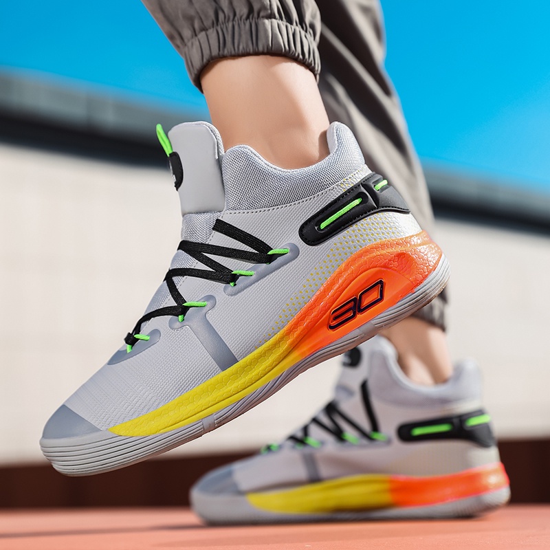 Size: 39-45 giày bóng rổ Stephen  Giày bóng rổ chất lượng cao Đế cao su chống mài mòn chống trơn trượt