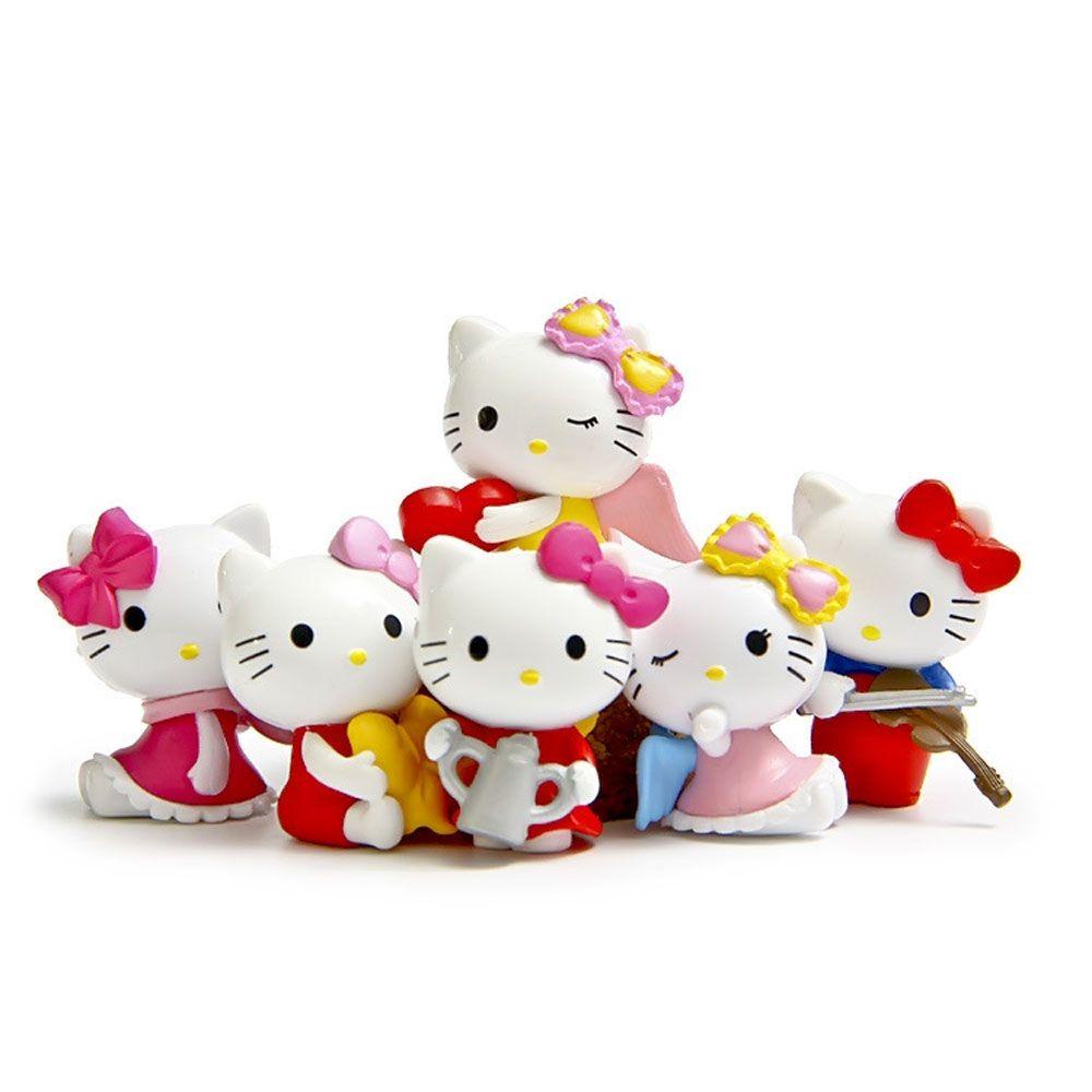 JARRED Hellokitty Mô Hình Mèo Hello Kitty Trang Trí Đáng Yêu