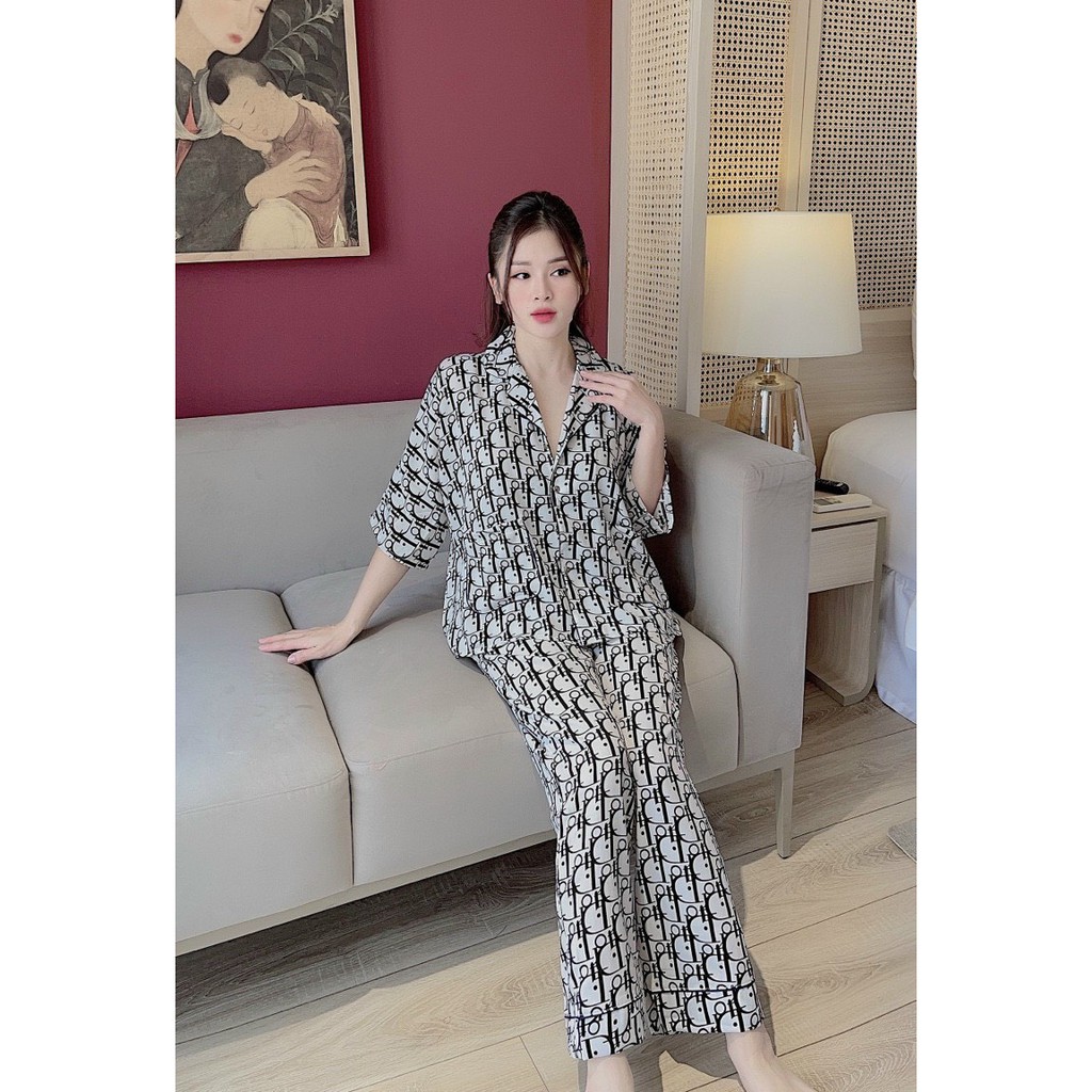 Bộ lụa phối Latin, satin cao cấp có túi quần | BigBuy360 - bigbuy360.vn