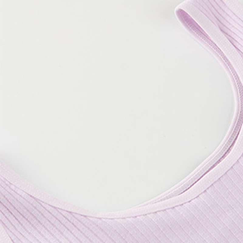 Áo Bra Cotton Hai Dây Bản Rộng Màu Trơn Phong Cách Thể Thao Cho Nữ Tuổi Teen