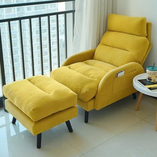 Ghế sofa lười phòng ngủ nhỏ ban công thư giãn lưng trong nhà lưới màu đỏ tatami điều dưỡng