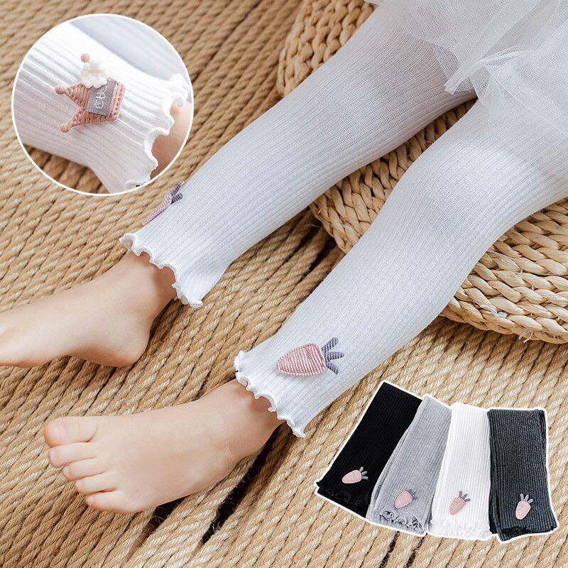 Quần Tất, Legging Len Dày REN SỌC DỌC Cao Cấp Cho Bé Gái