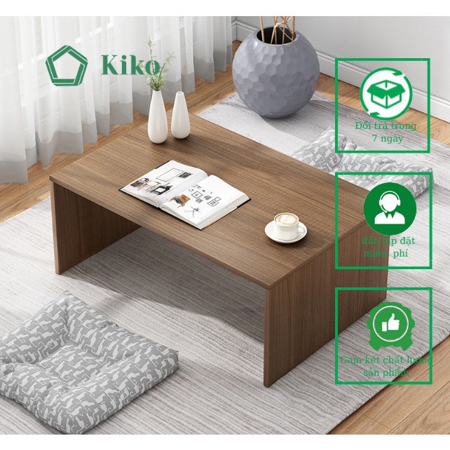 Bàn Trà Vuông Tối Giản Ngồi Sofa KIKO Gỗ MDF 15mm chống Mọt Đa Năng- BT 1038