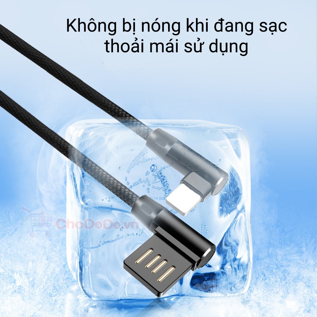 Cáp Sạc Vuông Góc iPhone Android Dành Cho Game Thủ CS14