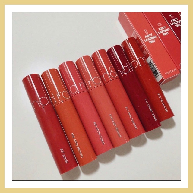 Son Tint Lì Romand Juicy Lasting Tint (màu 1-13)