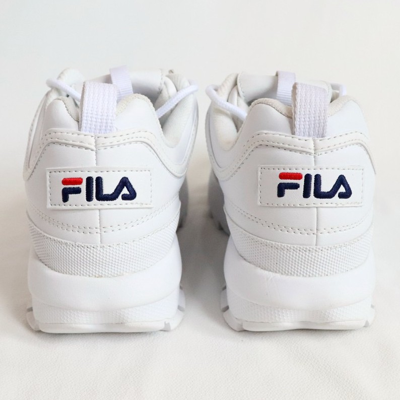 Giày FILA Disruptor 2 Nam nữ Màu Trắng Hàng Chính Hãng NoBox - Hàng Mới Dơ Nhẹ