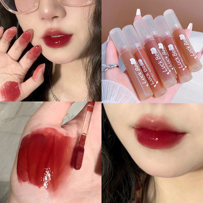 [Hàng mới về] Son bóng OMBU tráng gương thiết kế vỏ hình gấu dễ thương