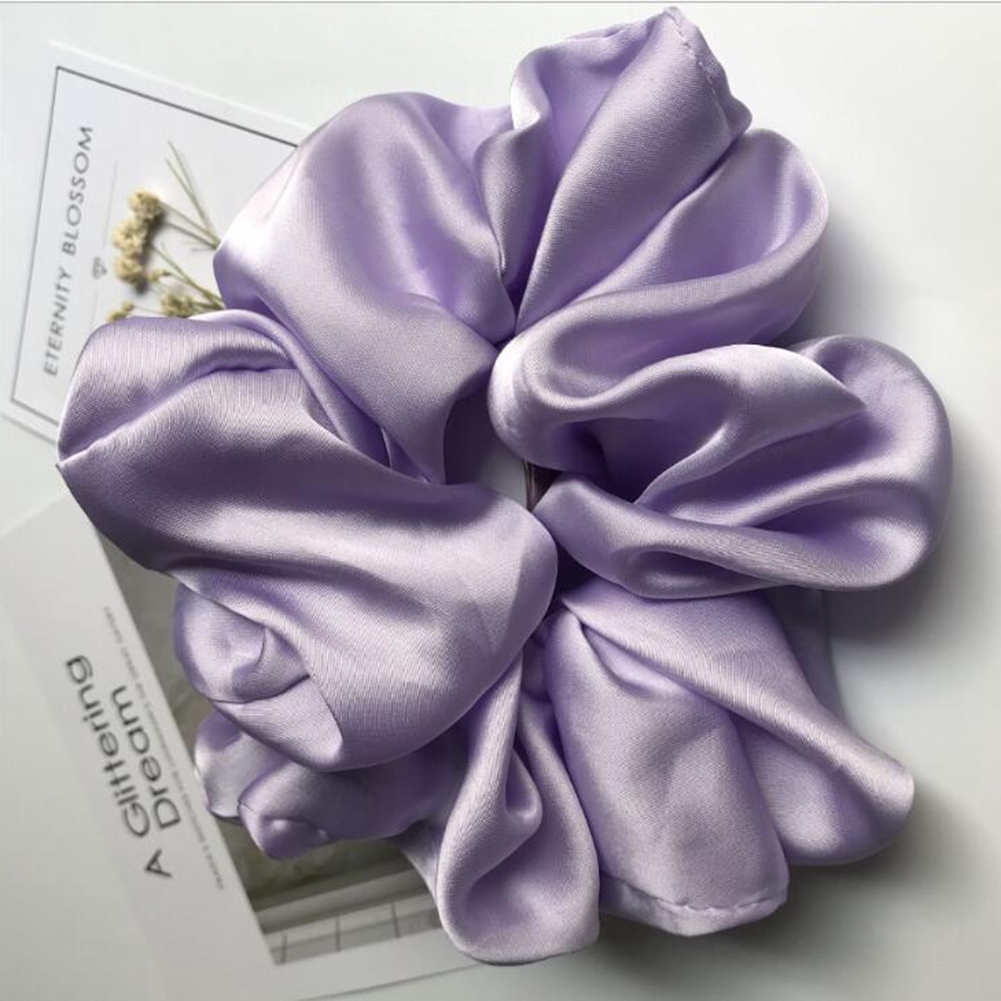 Dây buộc tóc cỡ siêu lớn bằng satin mềm mượt dành cho nữ