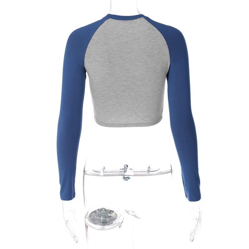 Áo Thun Tay Dài Cổ Tròn In Chữ Thời Trang Cho Nữ