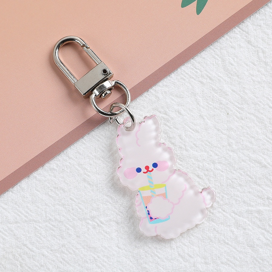 Mặt dây móc chìa khóa hình hoạt hình đáng yêu bằng Acrylic