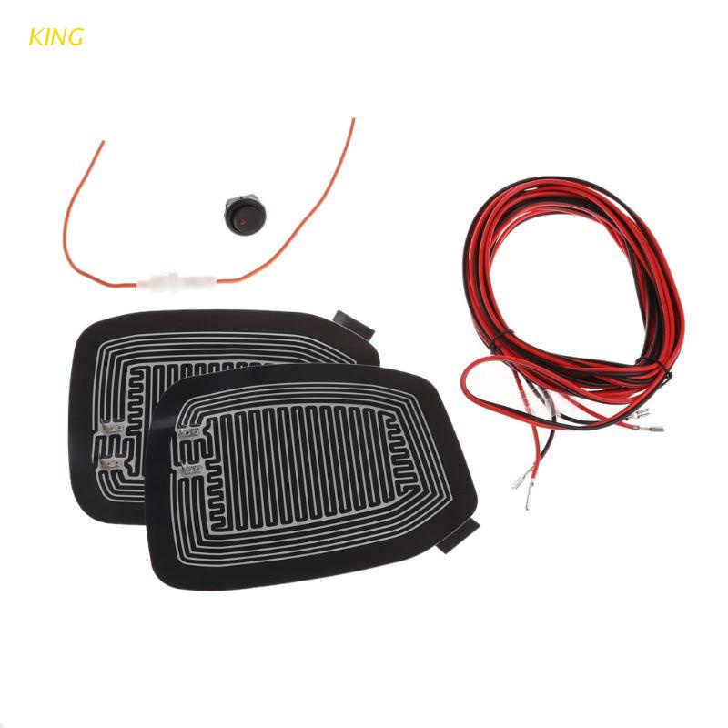 Tấm Sưởi Gương Hai Bên DC 12V Chống Mưa Cho Xe Hơi