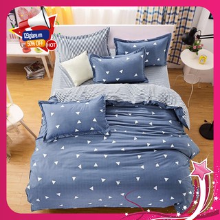 Set ga kèm 2 vỏ gối nằm cotton HCM16