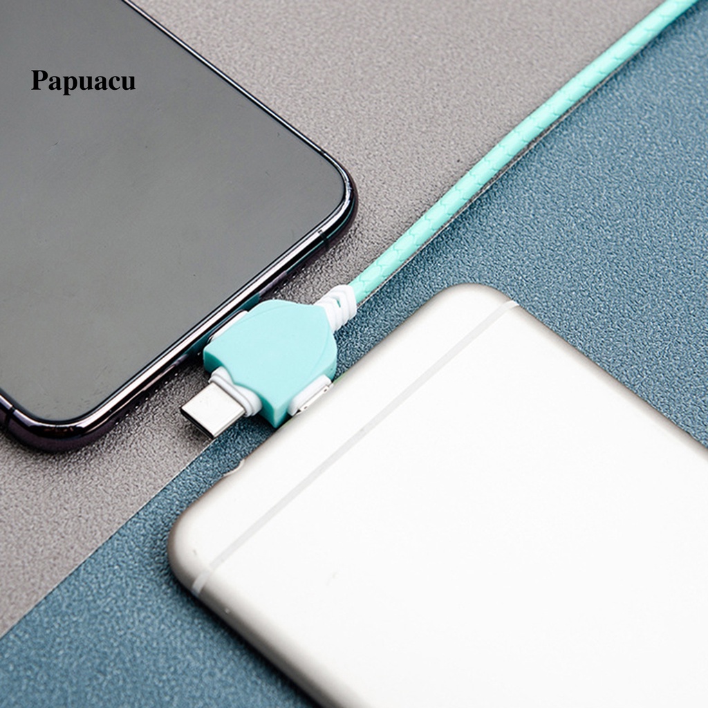 Cáp sạc nhanh 3 trong 1 2.1a 8 chân nối type-c micro usb dành cho android