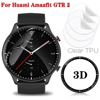 Miếng dán tpu 3d hd trong suốt chất lượng cao bảo vệ toàn màn hình cho đồng hồ thông minh Huami Amazfit GTR 2 GTR2
