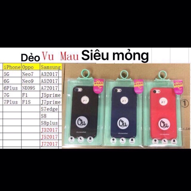 Dẻo vu màu  samssung J7 prime