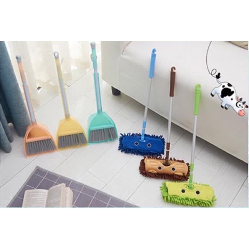 Bộ Chổi Quét Rác Lau Nhà Mini Cho Bé