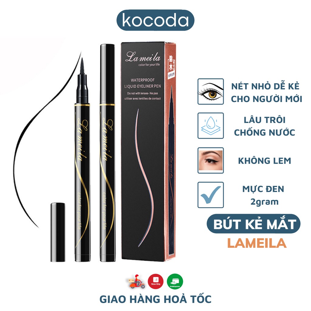 Bút Kẻ Mắt Nước Lameila Lâu Trôi Chống Nước Không Lem Waterproof Liquid Eyeliner Pen - KOCODA