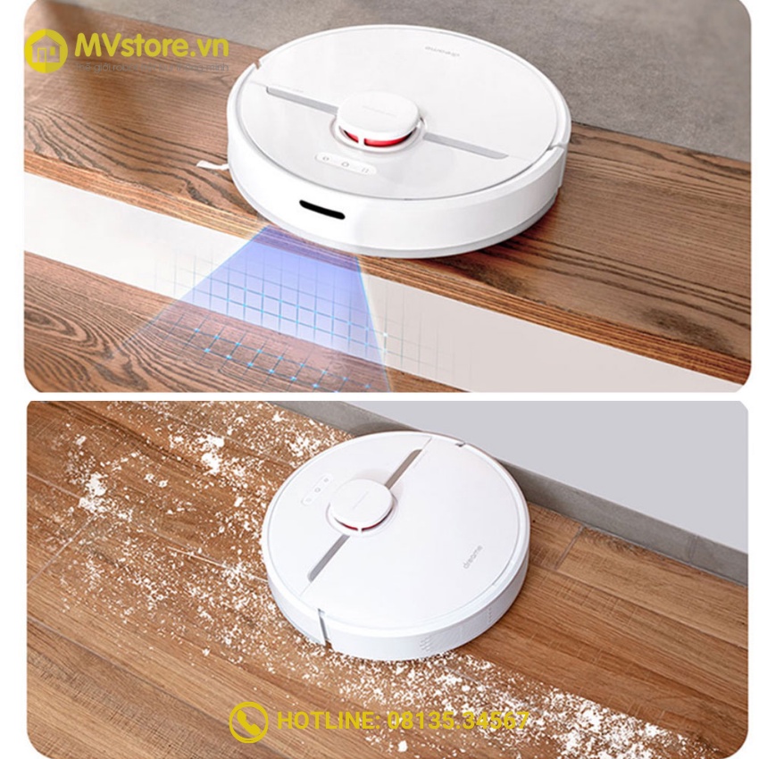 Robot Hút Bụi Lau Nhà Thông Minh DRM D9 - Lực Hút 4000Pa, Pin5200mah