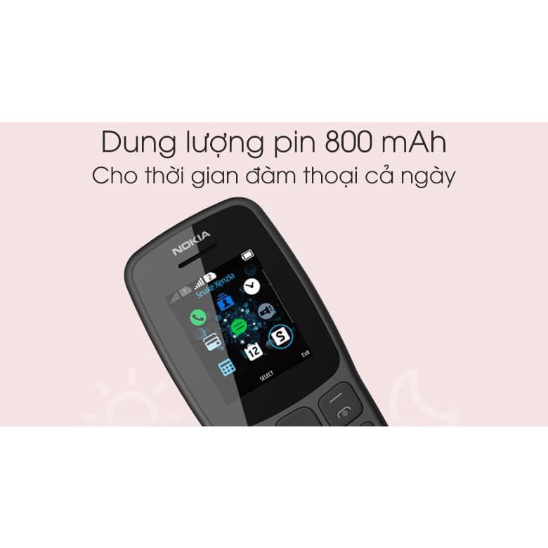 Điện thoại NOKIA 105&106 hàng chính hãng full box hỗ trợ nghe gọi pin trâu độ bền siêu cao