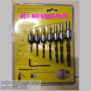 Bộ 7 mũi khoan âm vít - chuyên dụng