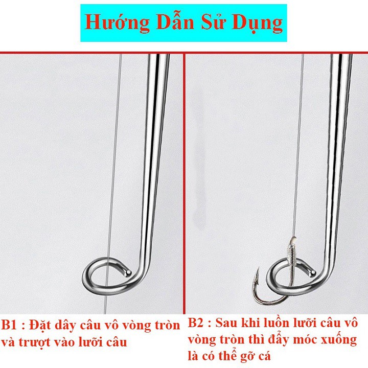 Dụng Cụ gỡ Lưỡi cao cấp , nhiều màu sắc , cực kỳ tiện lợi , chuyên dụng cho anh em câu đơn , câu đài ( đồ câu coye )