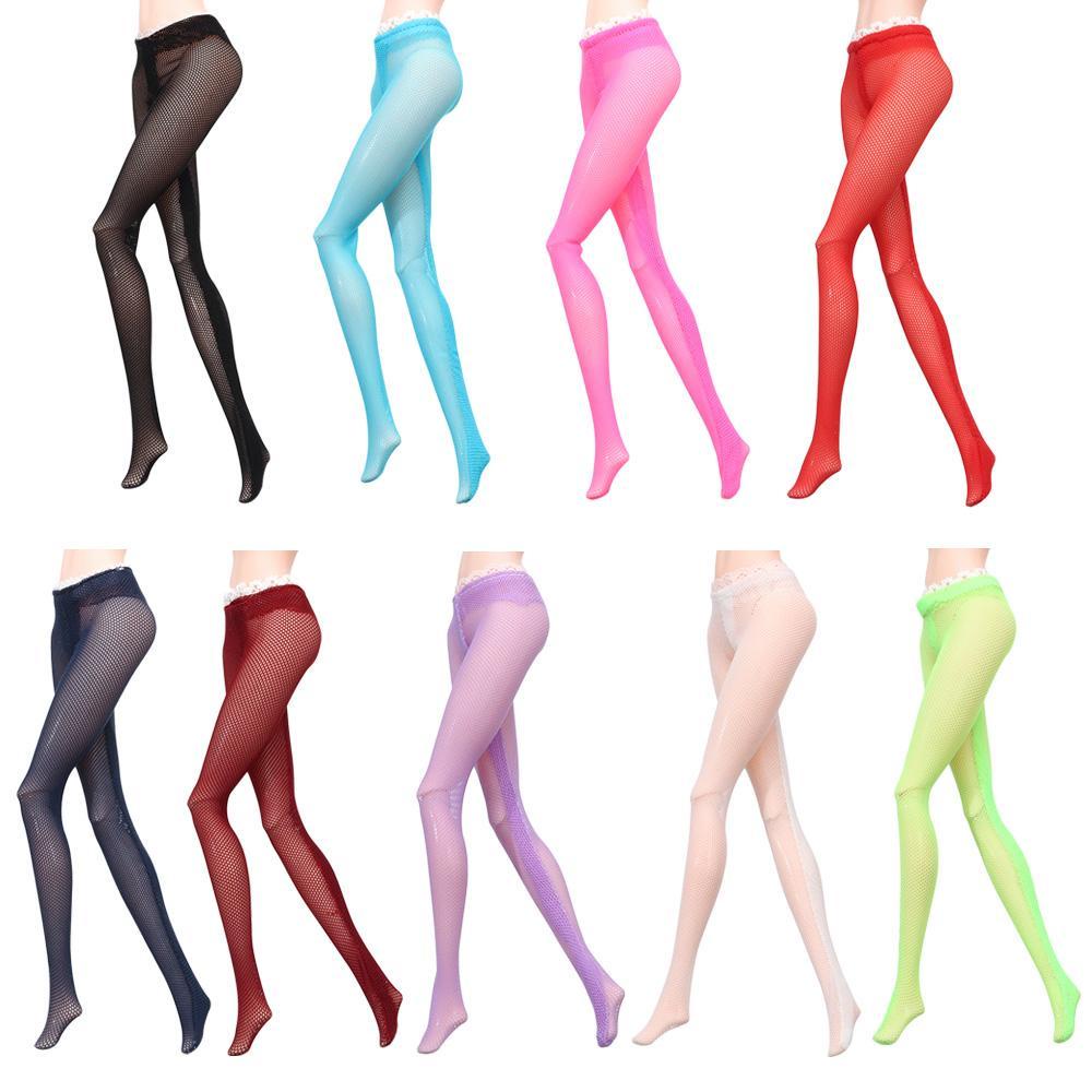 Quần Tất Búp Bê Phối Ren Màu Sắc Cầu Vồng Xinh Xắn