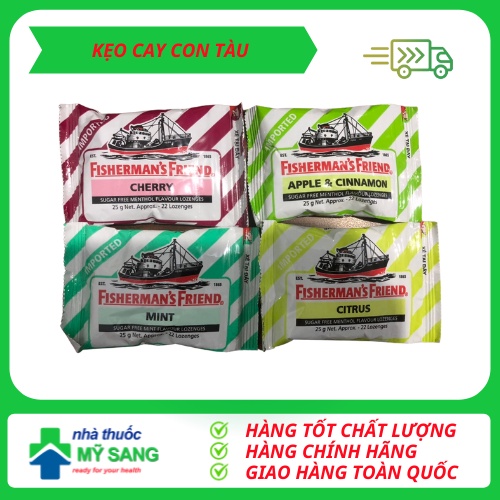 KẸO CAY CON TÀU FISHERMAN'S FRIEND - XUẤT XỨ MALAYSIA - CHÍNH HÃNG - DATE MỚI