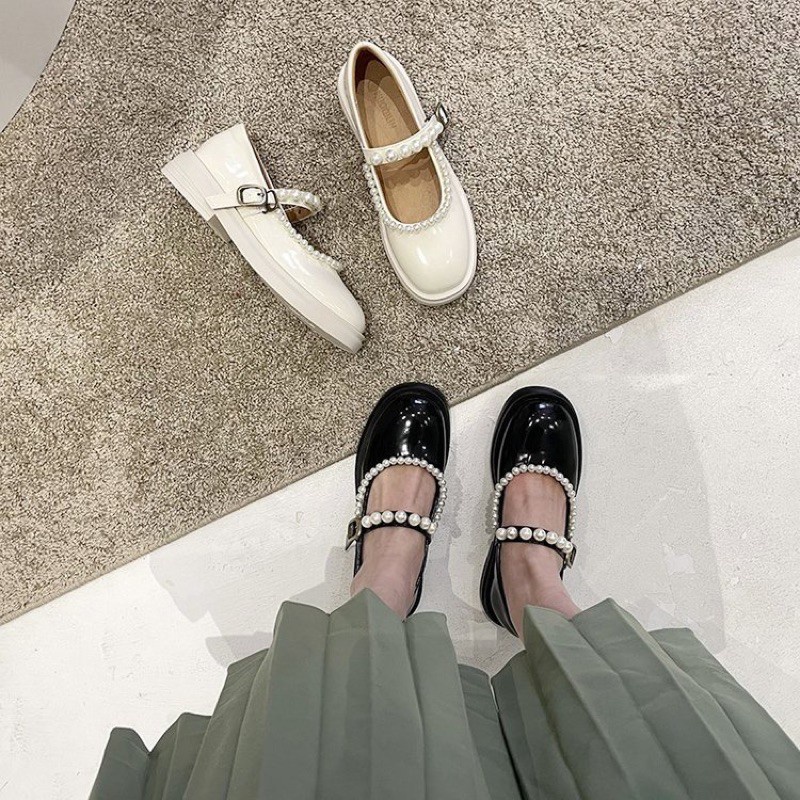 CỐ SẴN - Giày LOLITA HẠT NGỌC hothit phong cách NHẬT BẢN