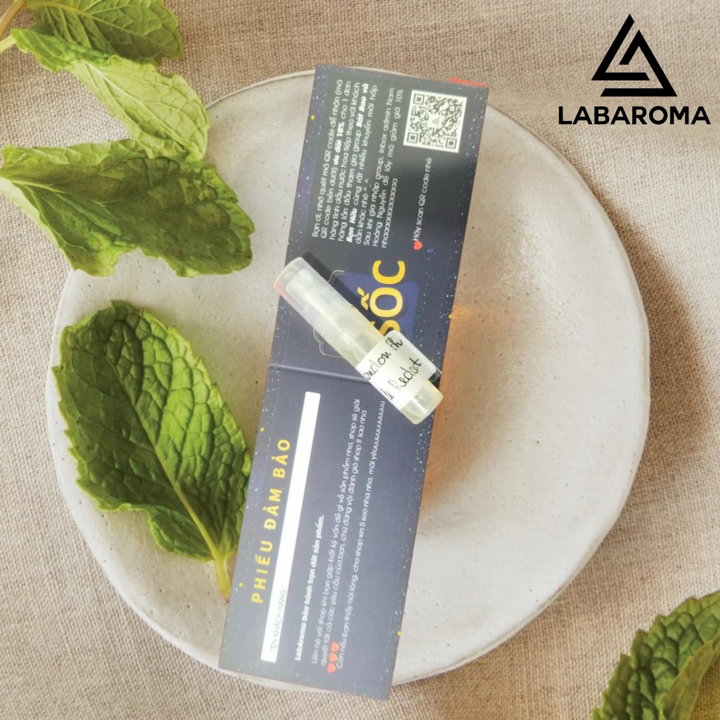 Sample vial mẫu thử tinh dầu nước hoa 1.5ml & Thank you card [QUÀ TẶNG cho đơn hàng trên 79k]