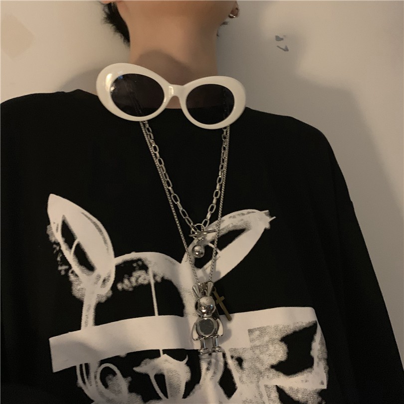 Dây Chuyền Hàn Quốc Họa Tiết Hoạt Hình Dễ Thương 12444 Dành Cho Cặp Đôi