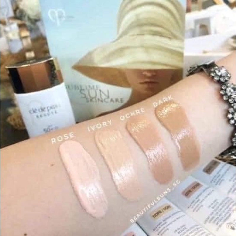 30ml - Kem chống nắng Cle De Peau tinted bản Rose
