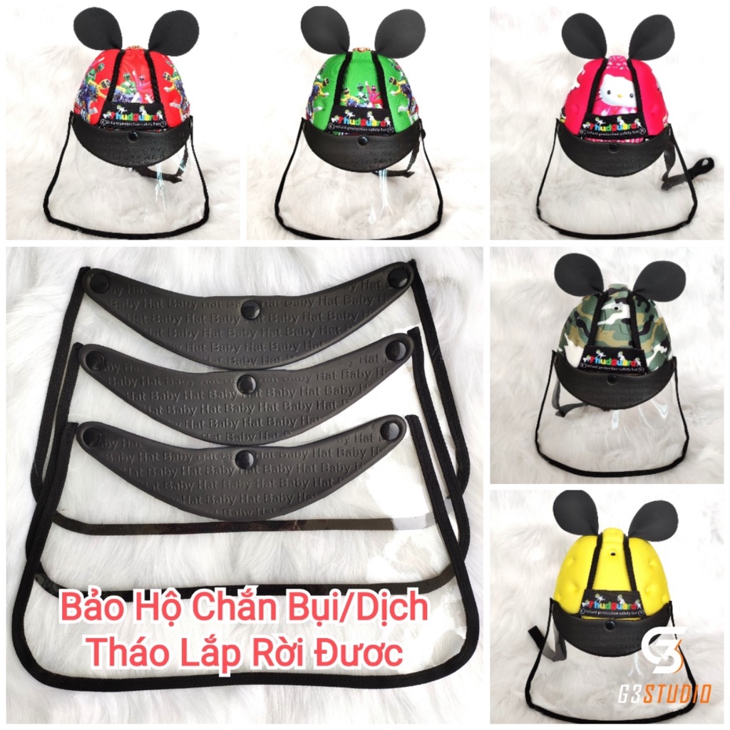 &lt;&lt;Combo Chống Dịch&gt;&gt;Mũ Bảo Hiểm Cho Bé 7 Tháng Đến 4 Tuổi