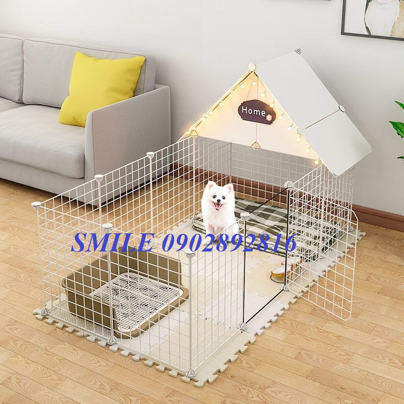 COMBO QUÂY BAO GỒM CHUỒNG MÁI NHÀ DÀNH CHO CHÓ MÈO CHIM THỎ SÓC THÚ CƯNG ĐA NĂNG