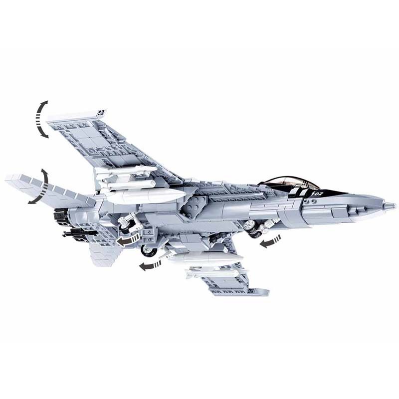 Đồ chơi Lắp Ráp Máy Bay Tiêm Kich F/A-18E, Sluban 0928 M38 Super Bumblebee, Xếp hình thông minh