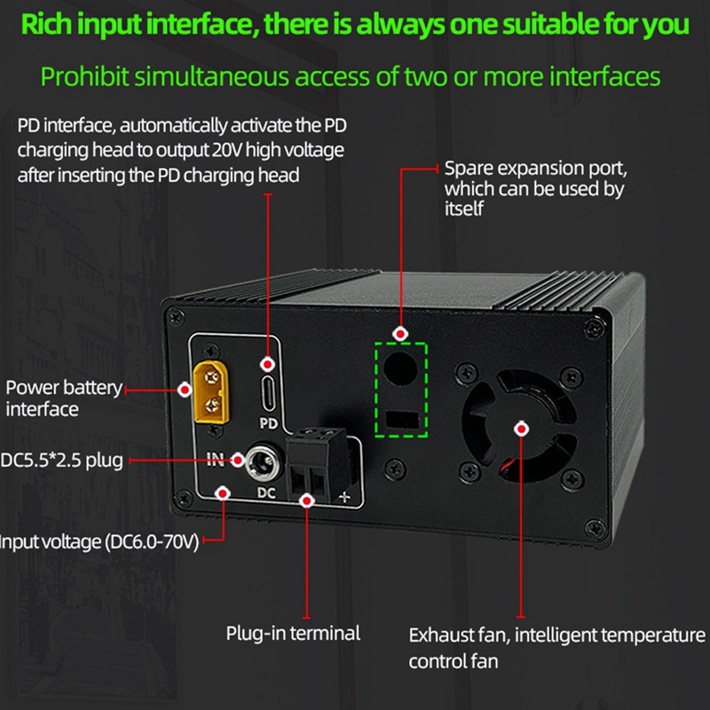 Vỏ Hợp Kim Nhôm Nhiều Giao Diện DIY Cho XYH3606 CNC DC Buck Boost Chuyển Đổi