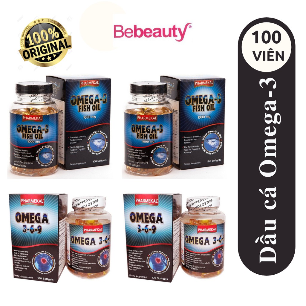 COMBO VIÊN UỐNG OMEGA-3 PHARMEKAL OMEGA HỘP 100 VIÊN