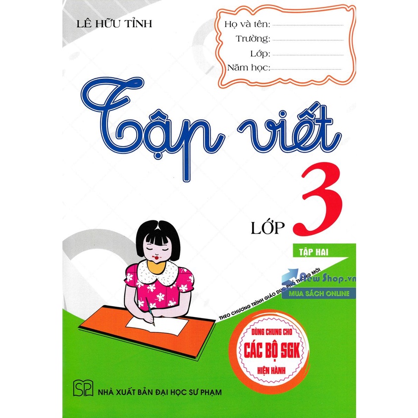 SÁCH - tập viết lớp 3 - tập 2 (dùng chung cho các bộ sgk hiện hành) - HAB
