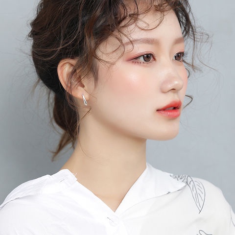 Hoa Tai Khuyên Tai Hoa Tai Bạc Nhỏ Gọn Hợp Thời Trang Mới Hoa Tai Ngủ Không Cần Hái Hoa Tai Nữ Phong Cách Lạnh Cá Tính Đơn Giản Khí Chất