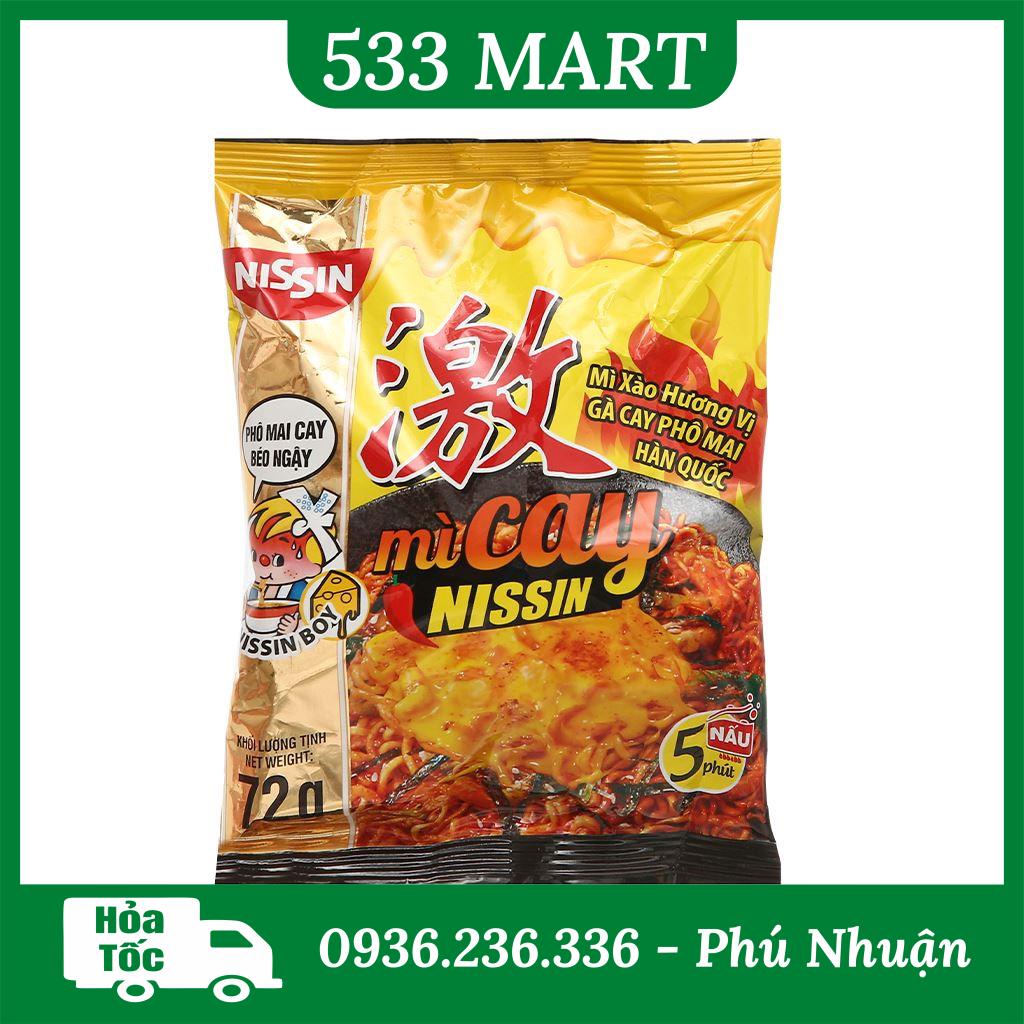 Mì Nissin Xào Gà Cay Phô Mai Hàn Quốc 72g